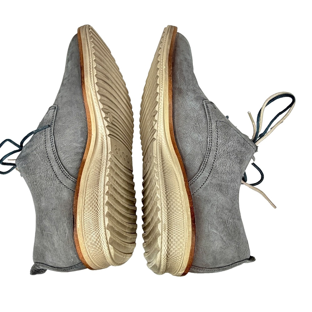 ECCO gray suede lace-up derby shoes men's‎ EU 40 (US ~7–7.5) - Picture 5 of 11